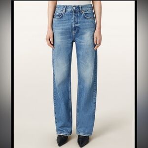 All Saints Straight Leg Jeans Light Blue Size 29